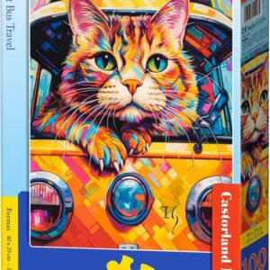 Castorland Palapeli 100 Palaa Cat Bus Travel