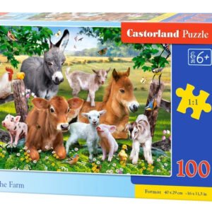 Castorland Palapeli 100 Palaa On the Farm