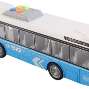 City Service Kaupunkibussi Sininen Äänellä Ja Valolla 1:16