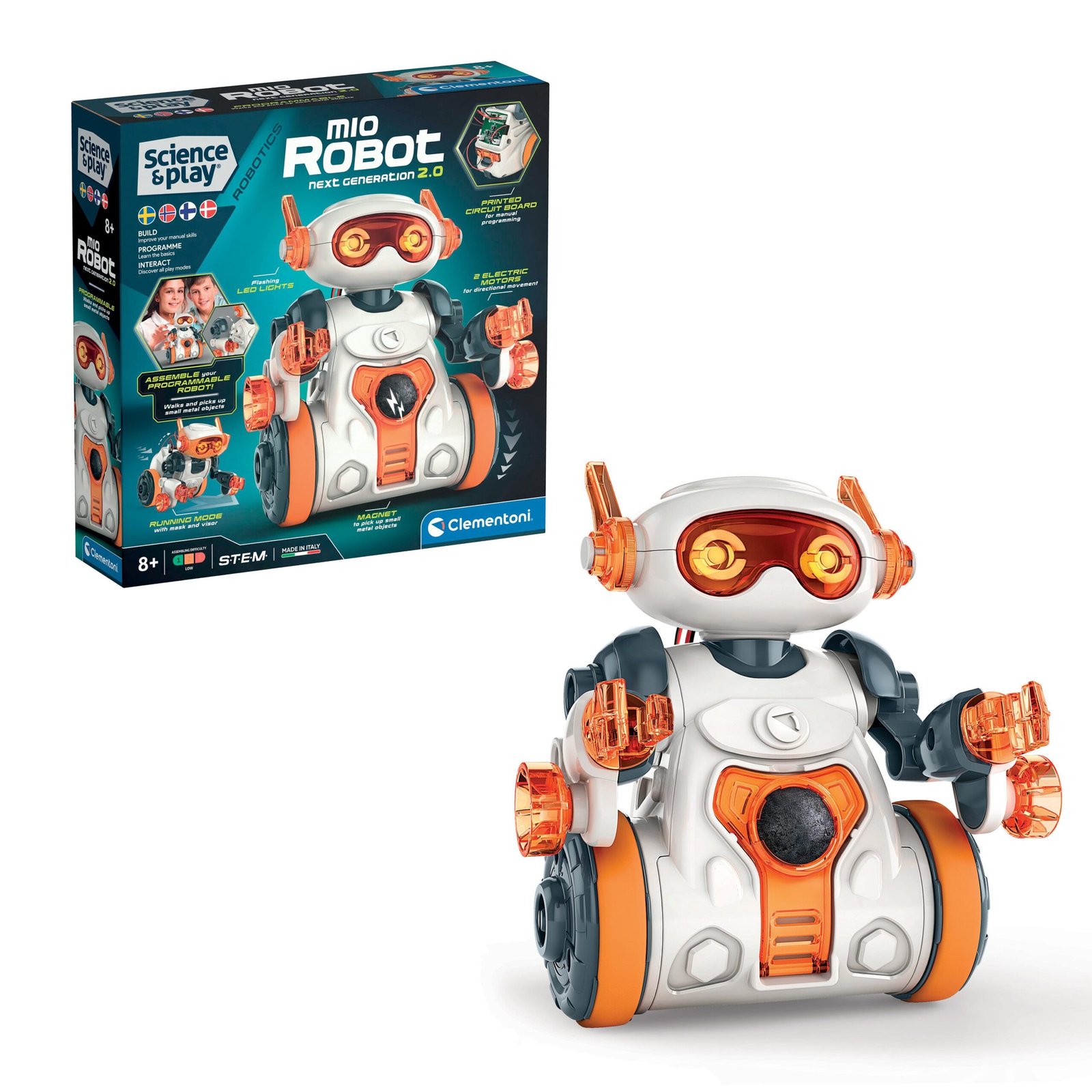Clementoni MIO Next Generation 2.0 Interaktiivinen Rakennettava Robotti