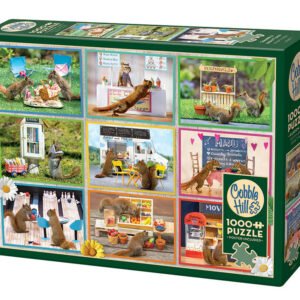 Cobble Hill 1000 Palan Palapeli Squirrels Around Town