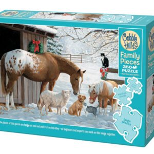 Cobble Hill 350 XXL Palan Palapeli Family Winter Barnyard