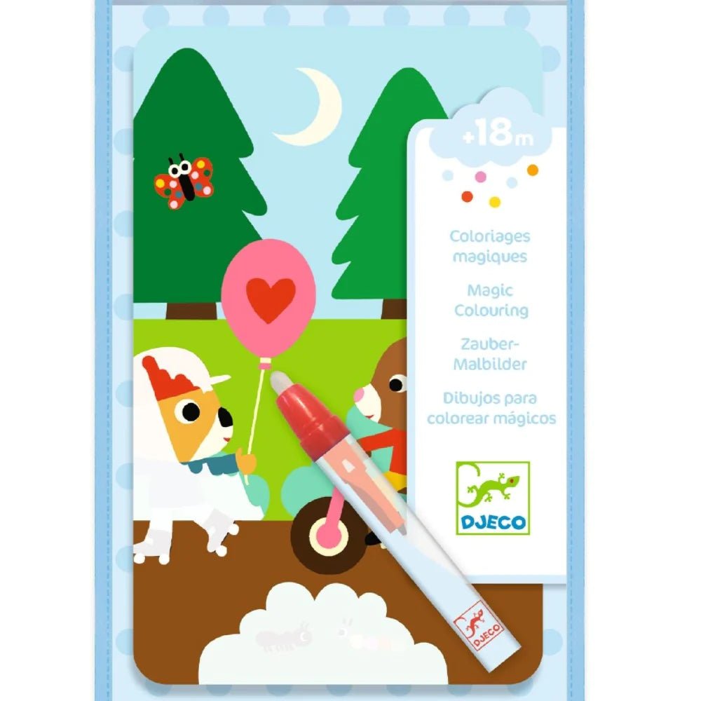 Djeco Vedellä Värjättävät Kuvat Puistossa