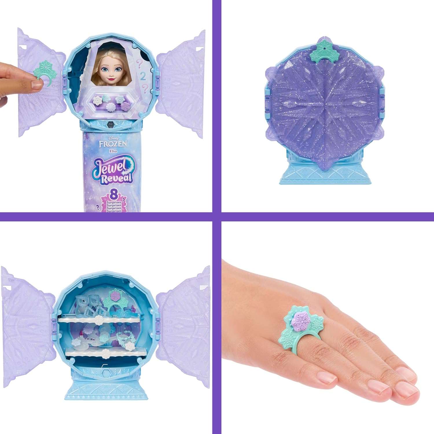 Disney Frozen Elsa Nukke Jewel Reveal Yllätysleikkisetti