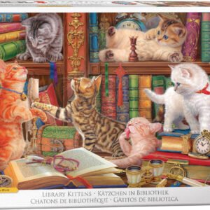 Eurographics 1000 Palan Palapeli Library Kittens