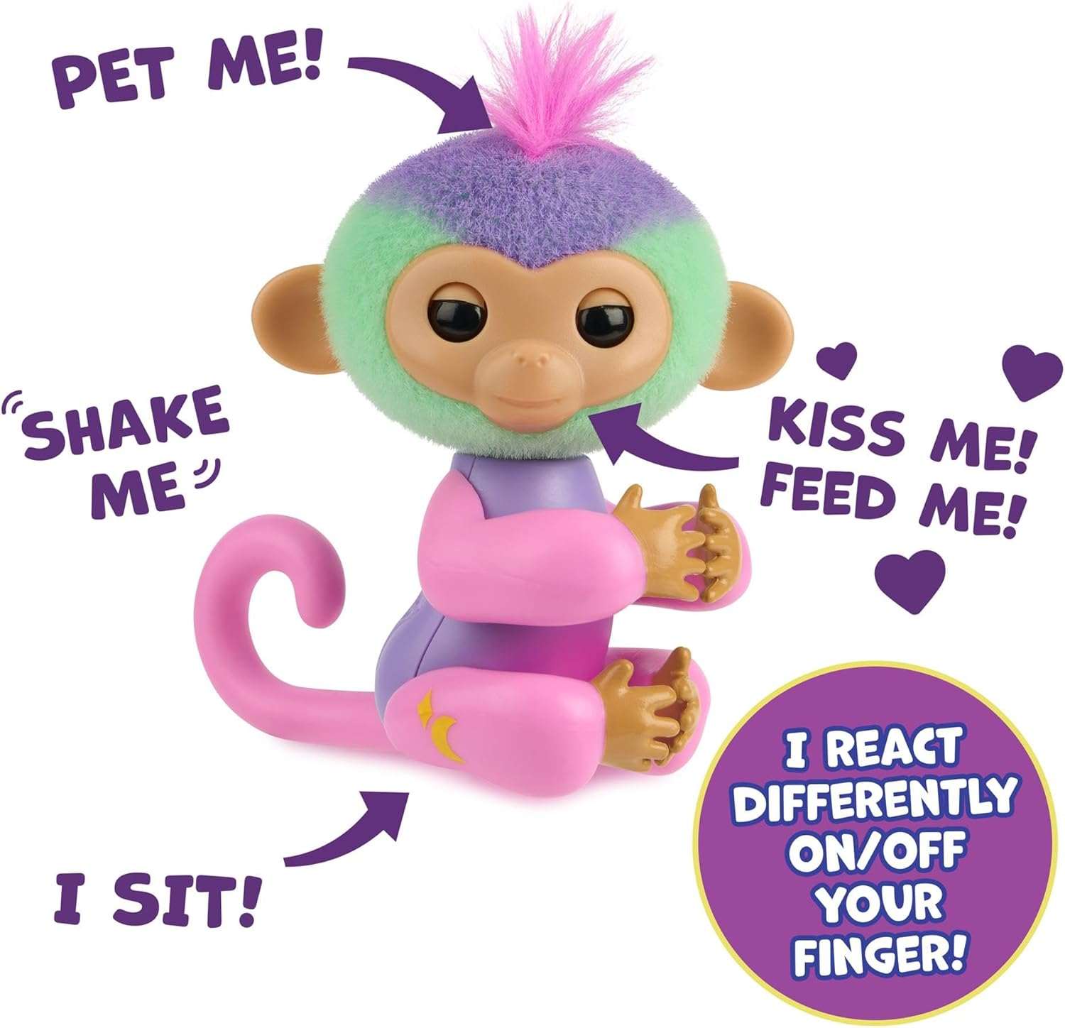 Fingerlings Apina Monivärinen Magic Moods Norah