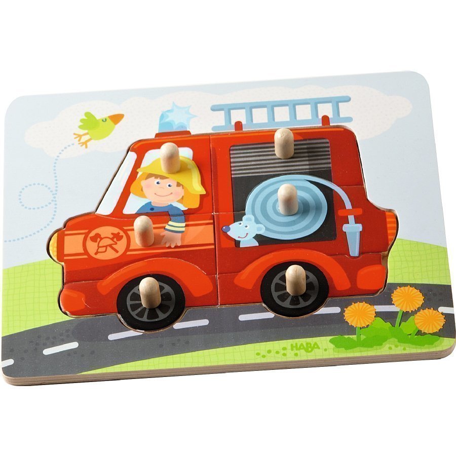 Haba Puinen Nuppipalapeli Paloauto