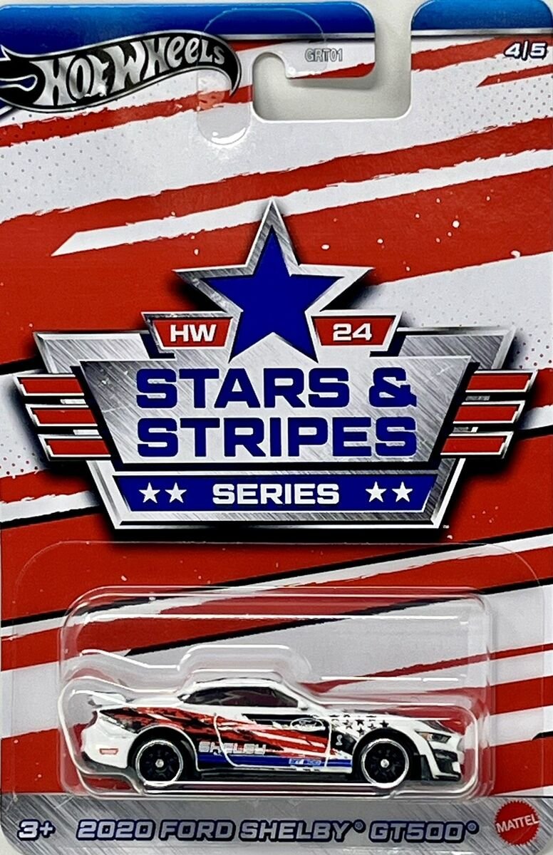 Hot Wheels Stars & Stripes Series 2020 Ford Shelby GT500 Pikkuauto