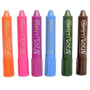 Kasvovärikynä 6 kpl Sateenkaari