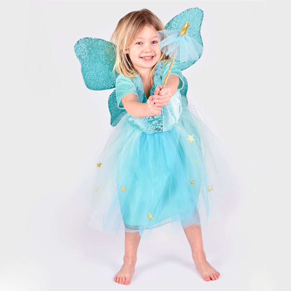 Keijumekko Turkoosi 6-8 Vuotiaille, 122-128cm