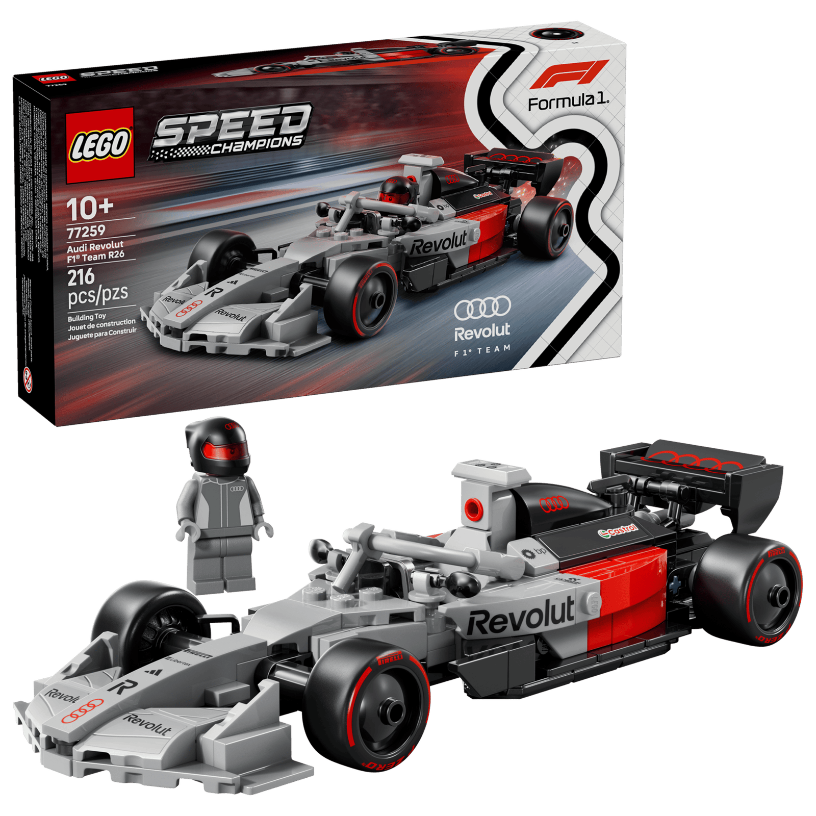 LEGO 77259 Speed Champions Audi Revolut F1 Team R26 ‑kilpa-auto