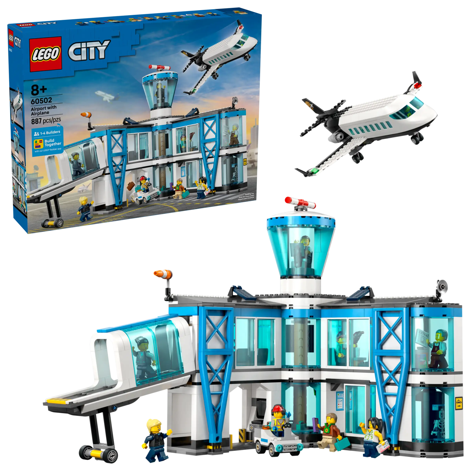 LEGO City 60502 Lentokenttä ja Lentokone