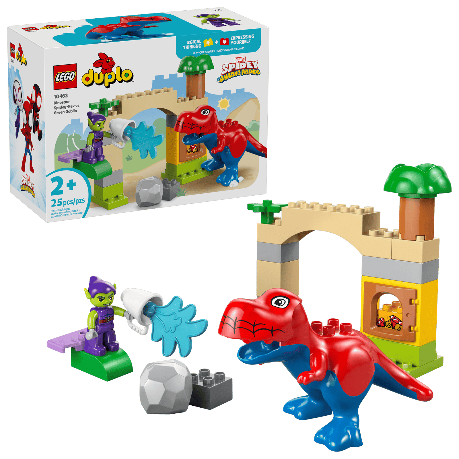 LEGO Duplo 10463 Spidey-Rex-Dinosaurus vs. Green Goblin