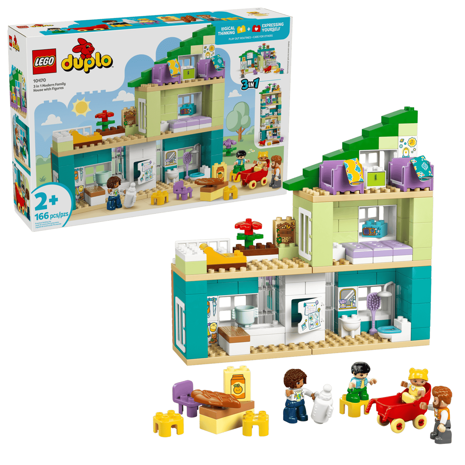 LEGO Duplo 10470 Nykyaikainen Omakotitalo ja Hahmot 3in1