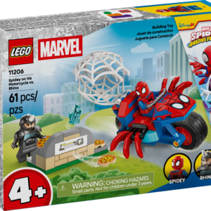 LEGO Marvel 11206 Spidey Jahtaa Rhinoa Moottoripyörällään