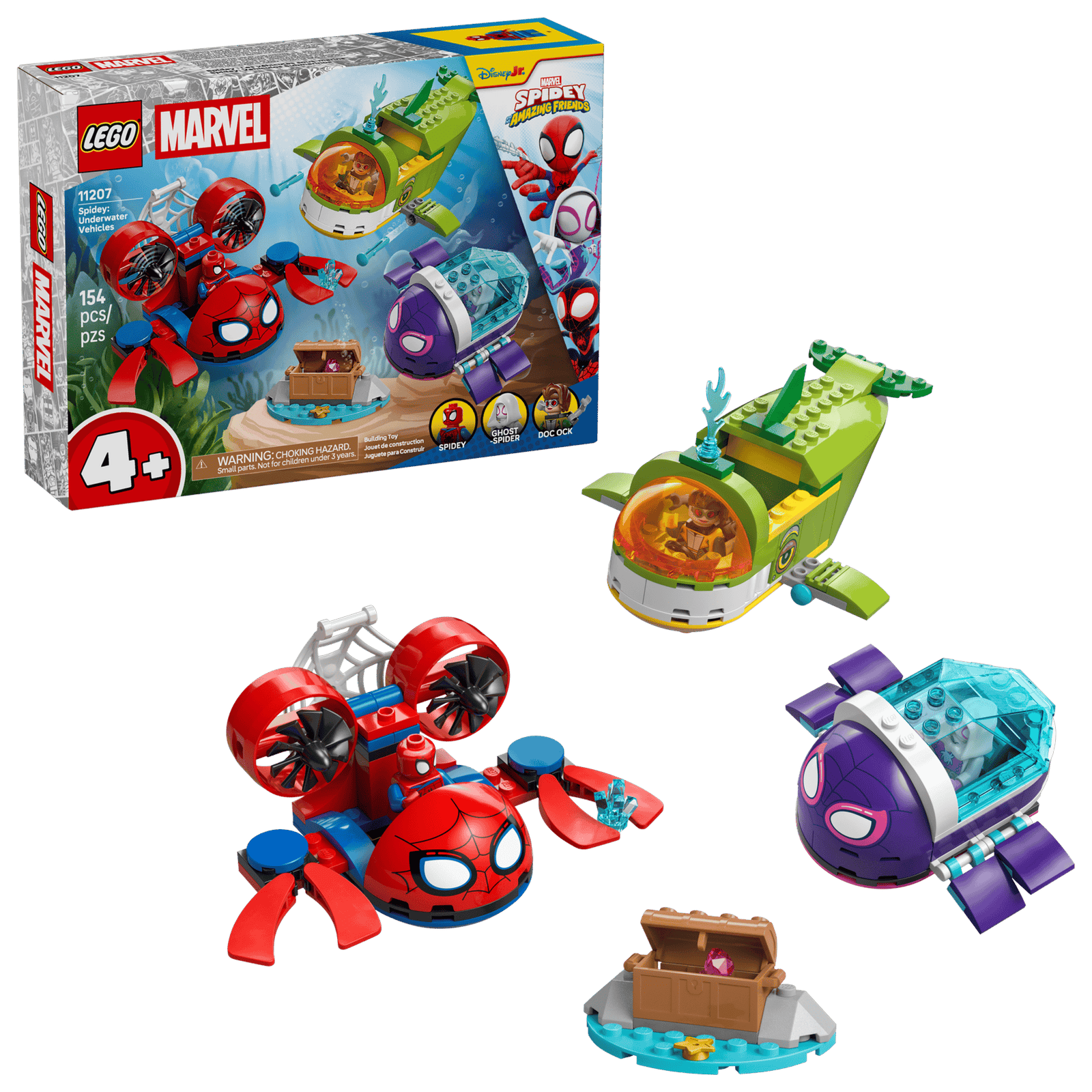 LEGO Marvel 11207 Spidey ja Vedenalaiset Menopelit