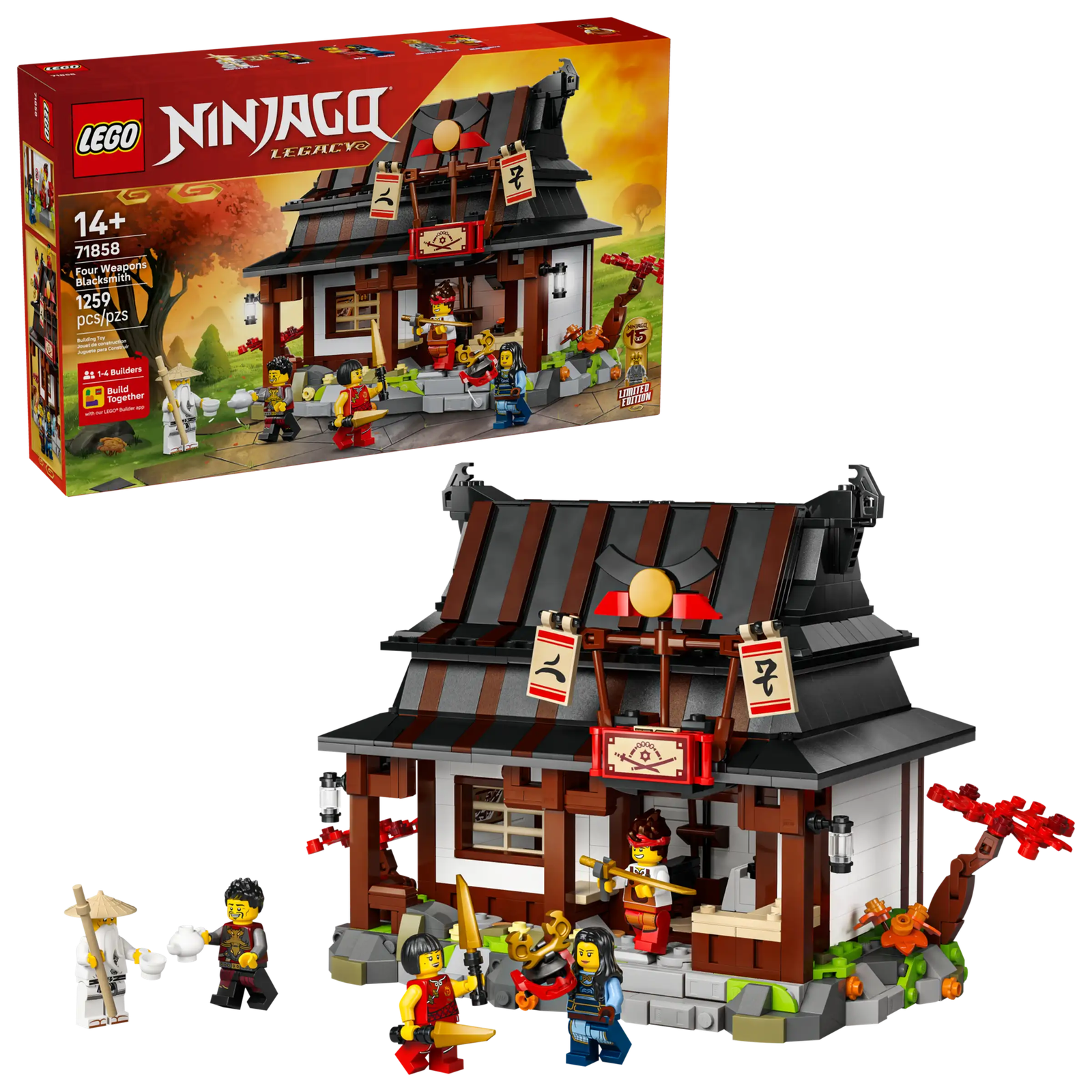 LEGO Ninjago 71858 Neljä Aseseppää – 15-vuotisjuhlamalli