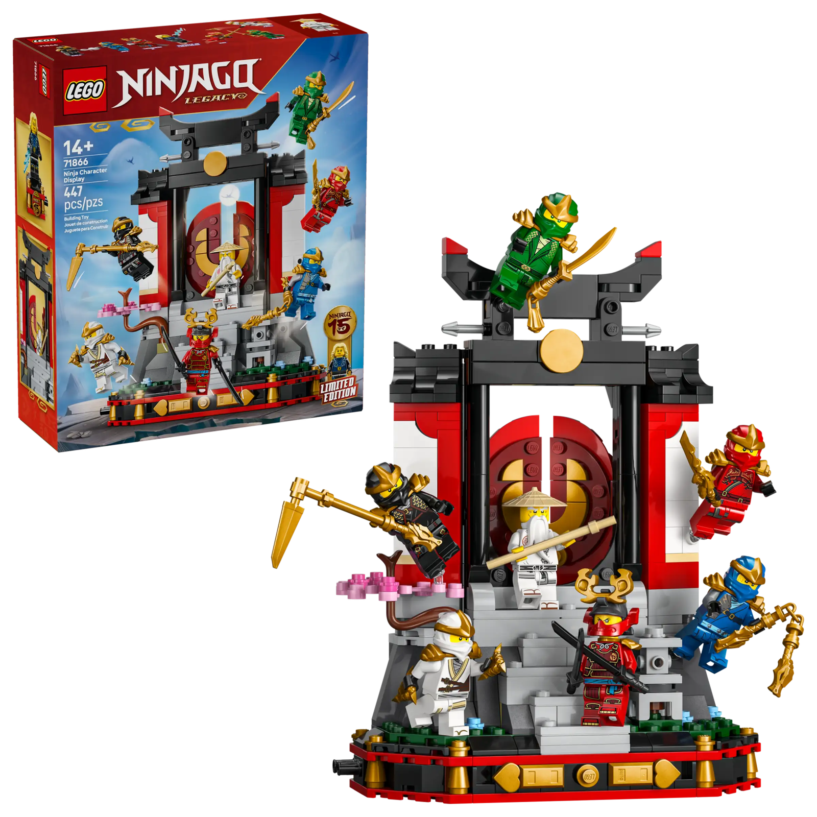 LEGO Ninjago 71866 Ninjahahmokollaasi – 15-vuotisjuhlamalli