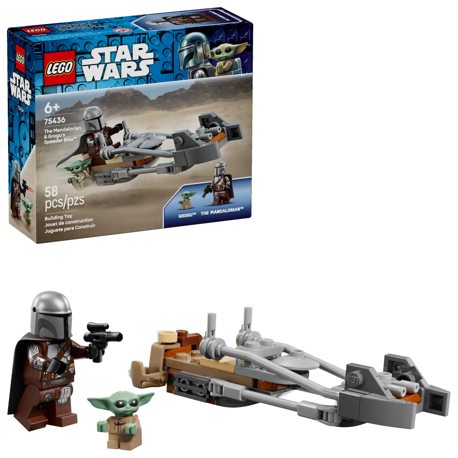 LEGO Star Wars 75436 Mandalorialaisen ja Grogun Kiituripyörä