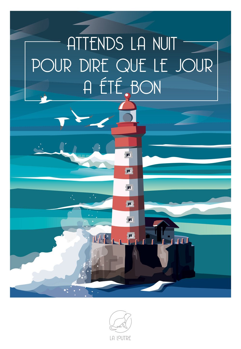 La Loutre 1000 Palan Palapeli ATTENDS LA NUIT POUR DIRE QUE LE JOUR A ÉTÉ BON