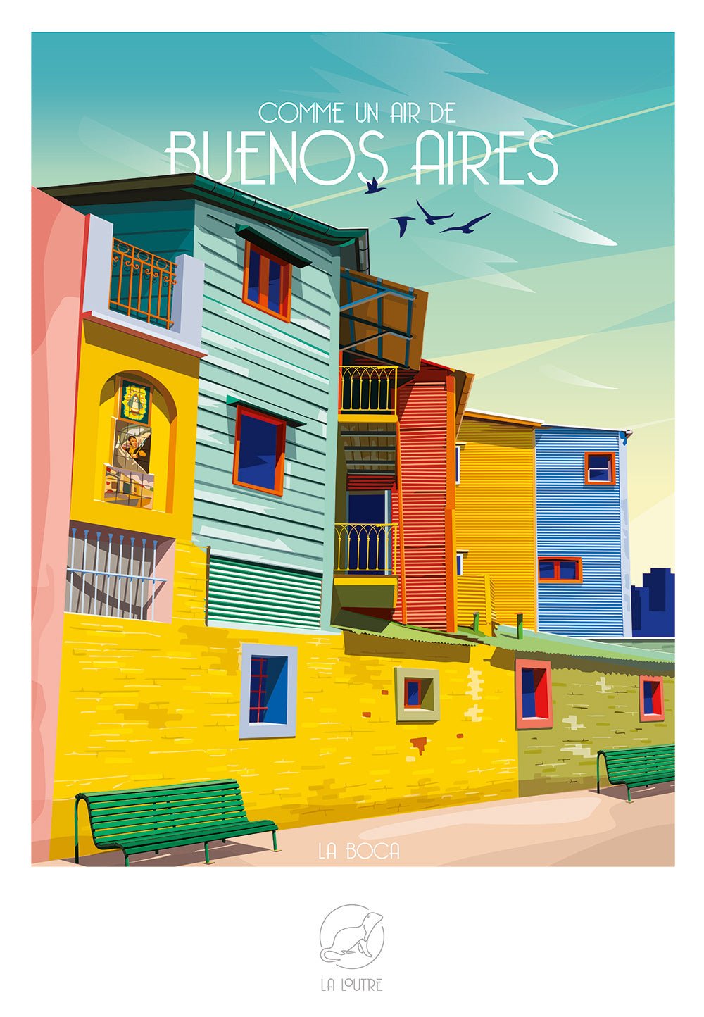 La Loutre 1000 Palan Palapeli Comme un Air de BUENOS AIRES - La Boca