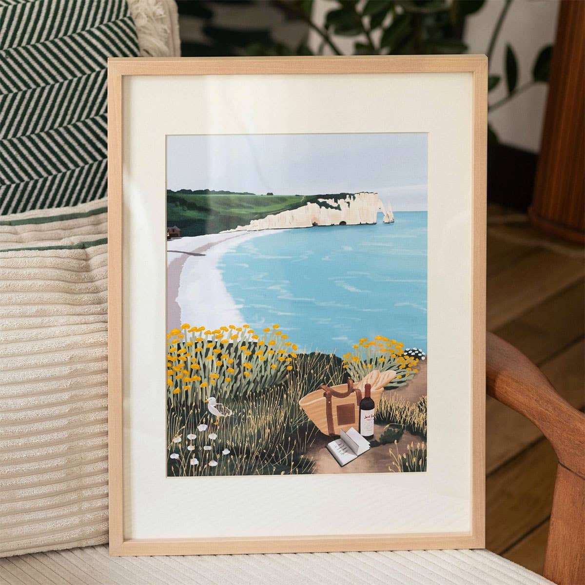 La Petite Épicerie Paint By Numbers/Numeromaalaus - Picnic in Étretat by Ananya Bhandari