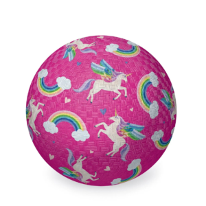 Luonnonkumipallo 13cm Yksisarviset Pinkki