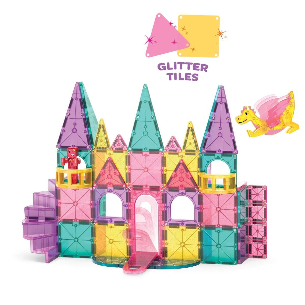 MAGNA-TILES Magneettirakennussarja Castle Deluxe Linna 48-osaa
