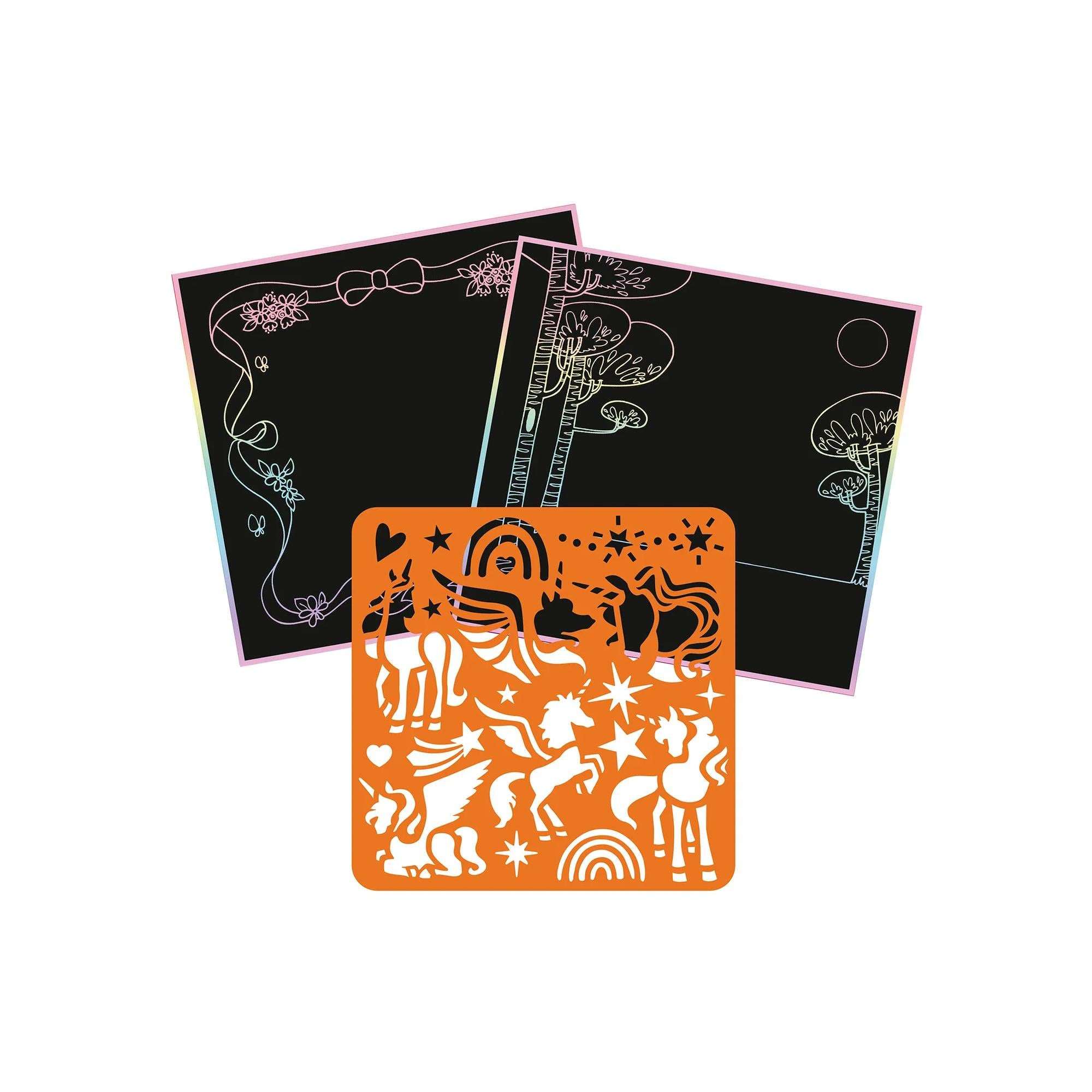 Mandarine Graffy Scratch Raaputusaskartelu Yksisarviset
