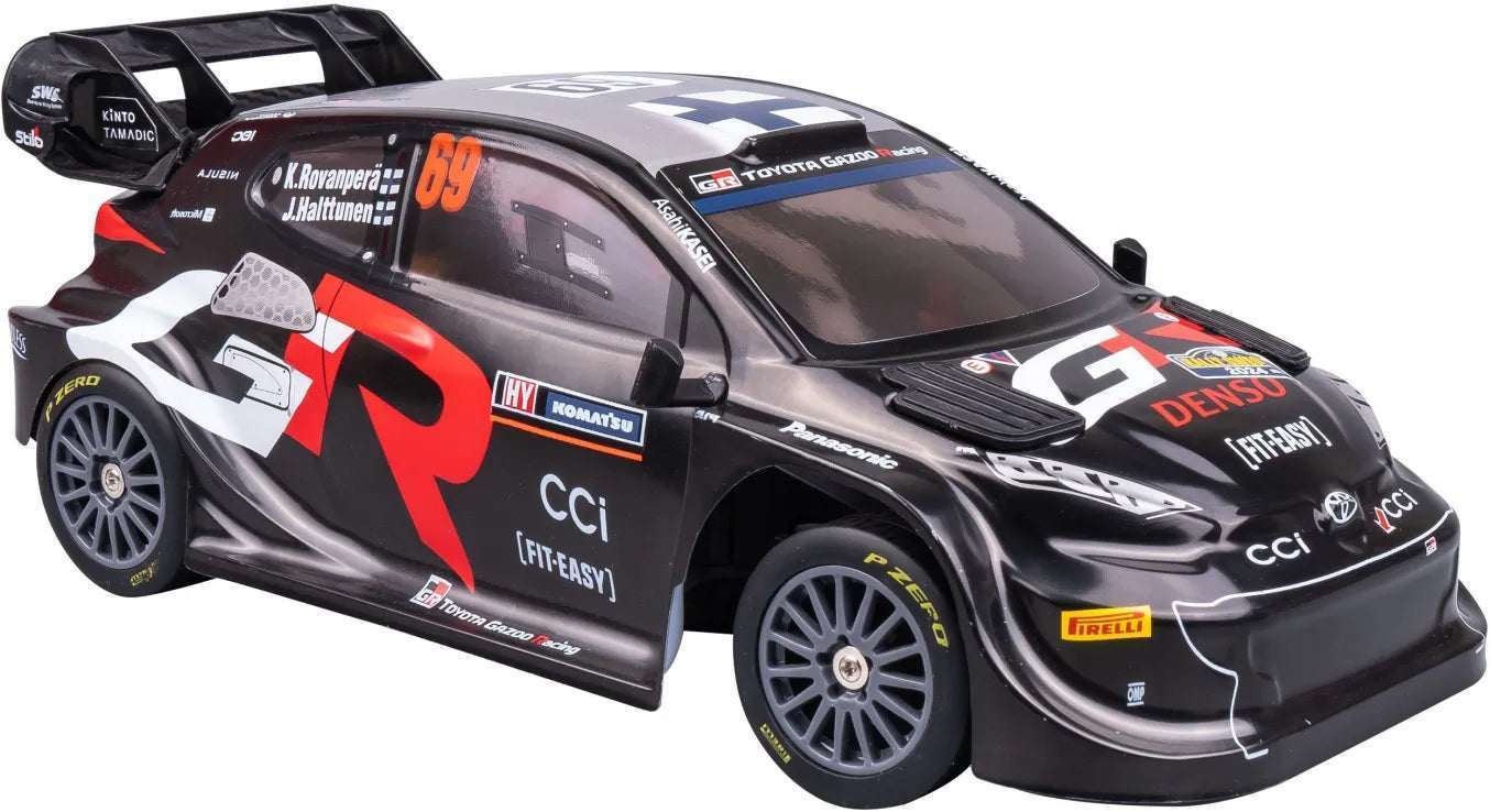 Nikko Radio-Ohjattava Toyota Gazoo Sweden 2024 Kalle Rovanperän Auto Lisärenkailla