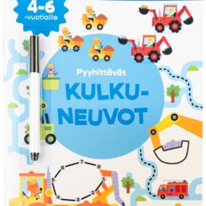 Oppi ja Ilo Pyyhittävät Kulkuneuvot Puuhakirja (4-6v)