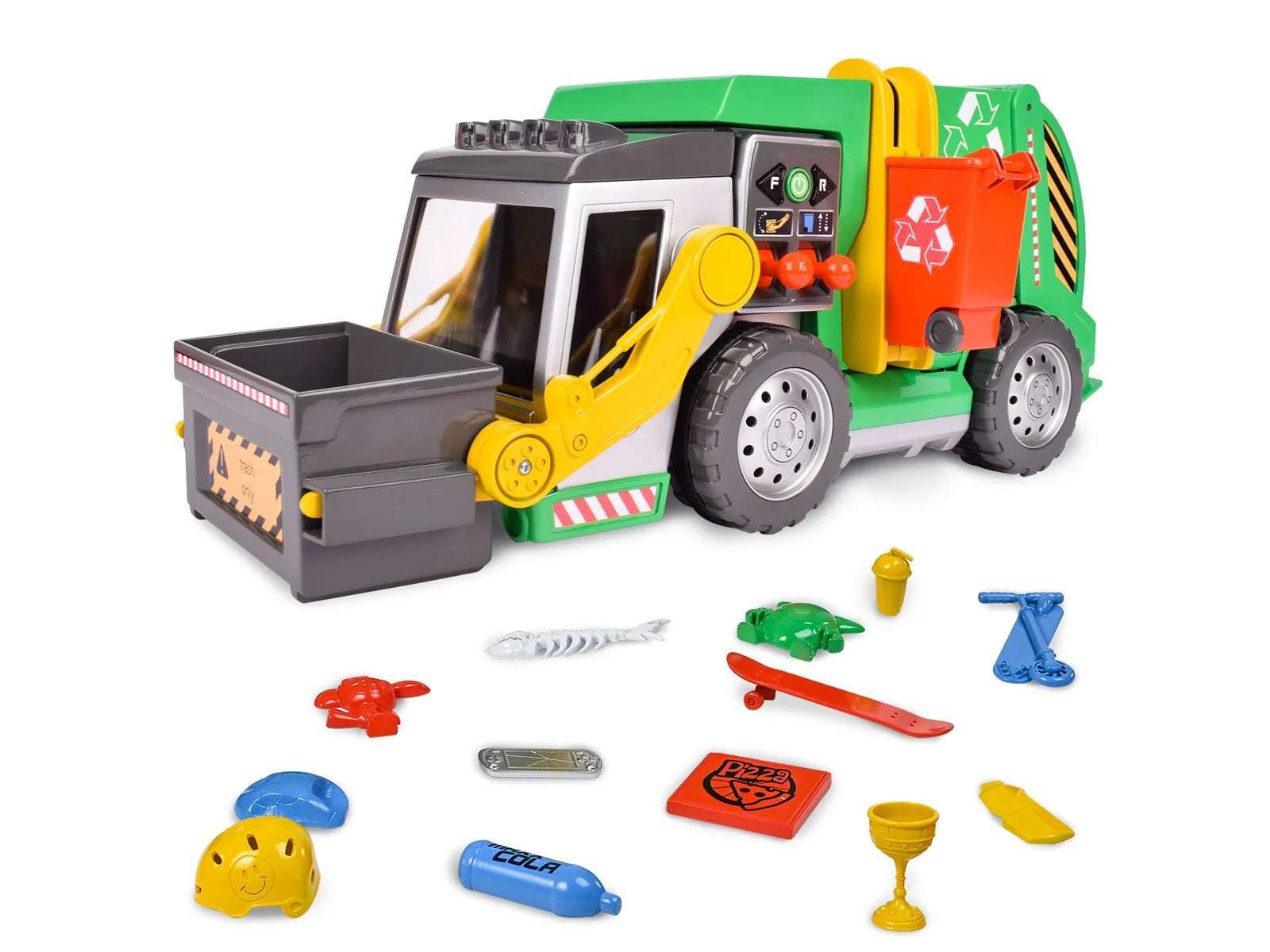 POWER X Lift'N'Dump Elektroninen Roska-auto Valoilla ja Äänillä, 46 cm