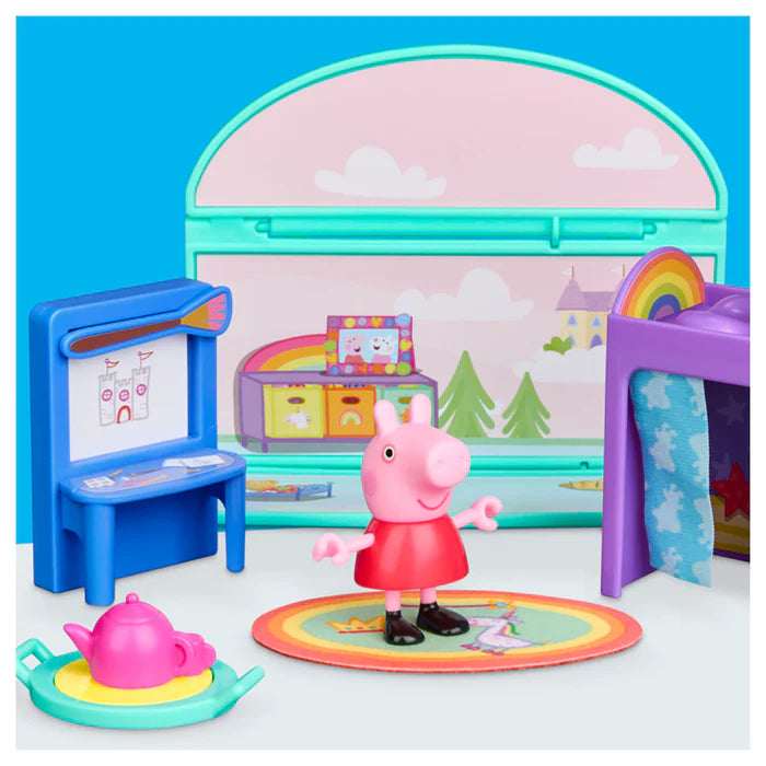 Pipsa Possu Peppa's Bedroom Set Pipsan Makuuhuone Leikkisetti