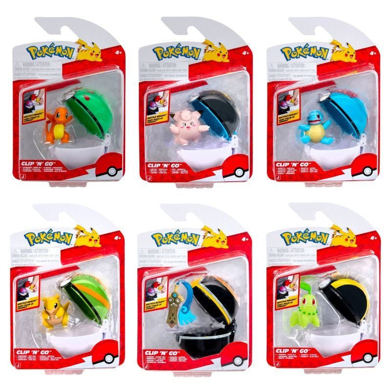 Pokemon Clip 'n' Go Pokepallo ja Hahmo Lajitelma