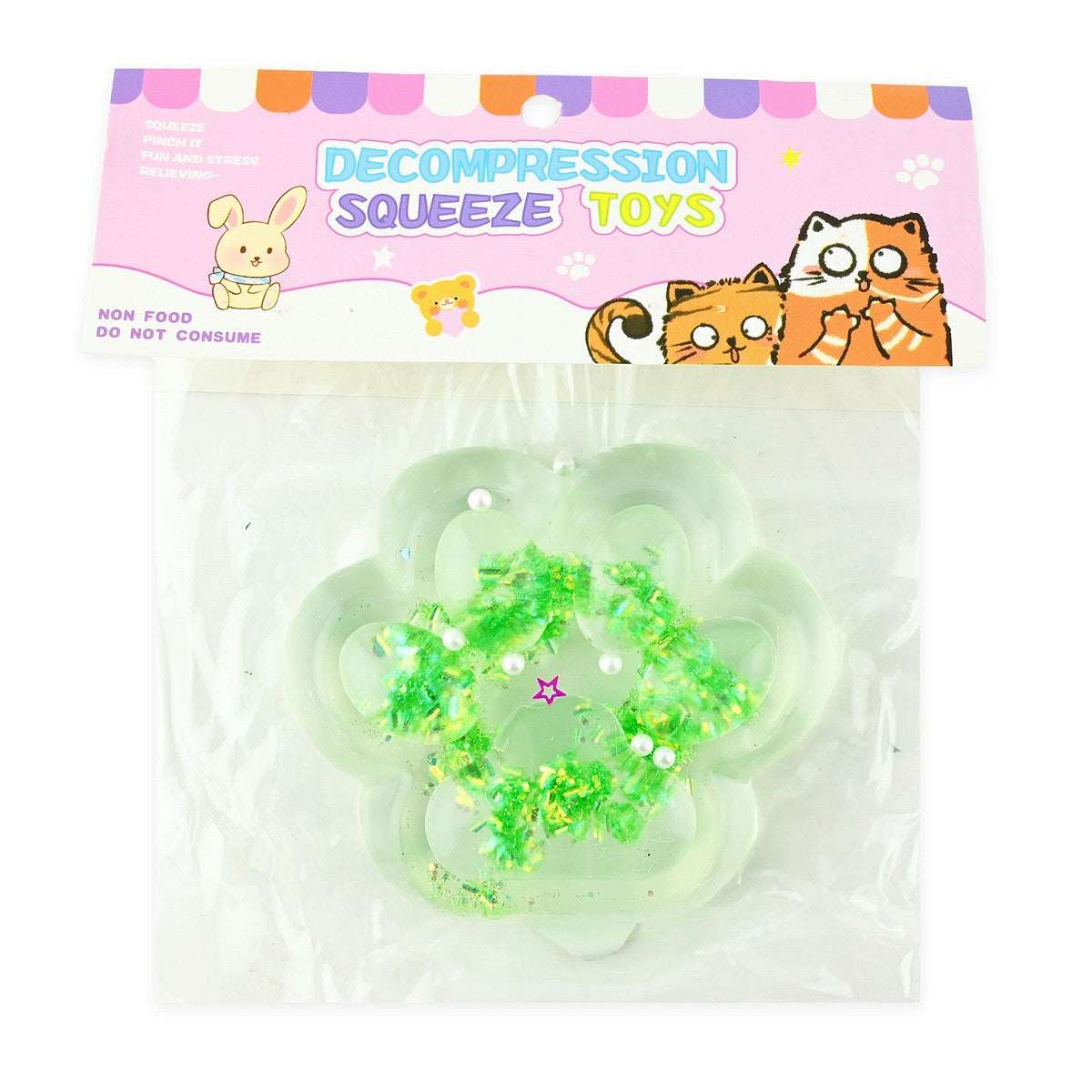 Puristeltava Kissantassu 130g Kirkas Glitter