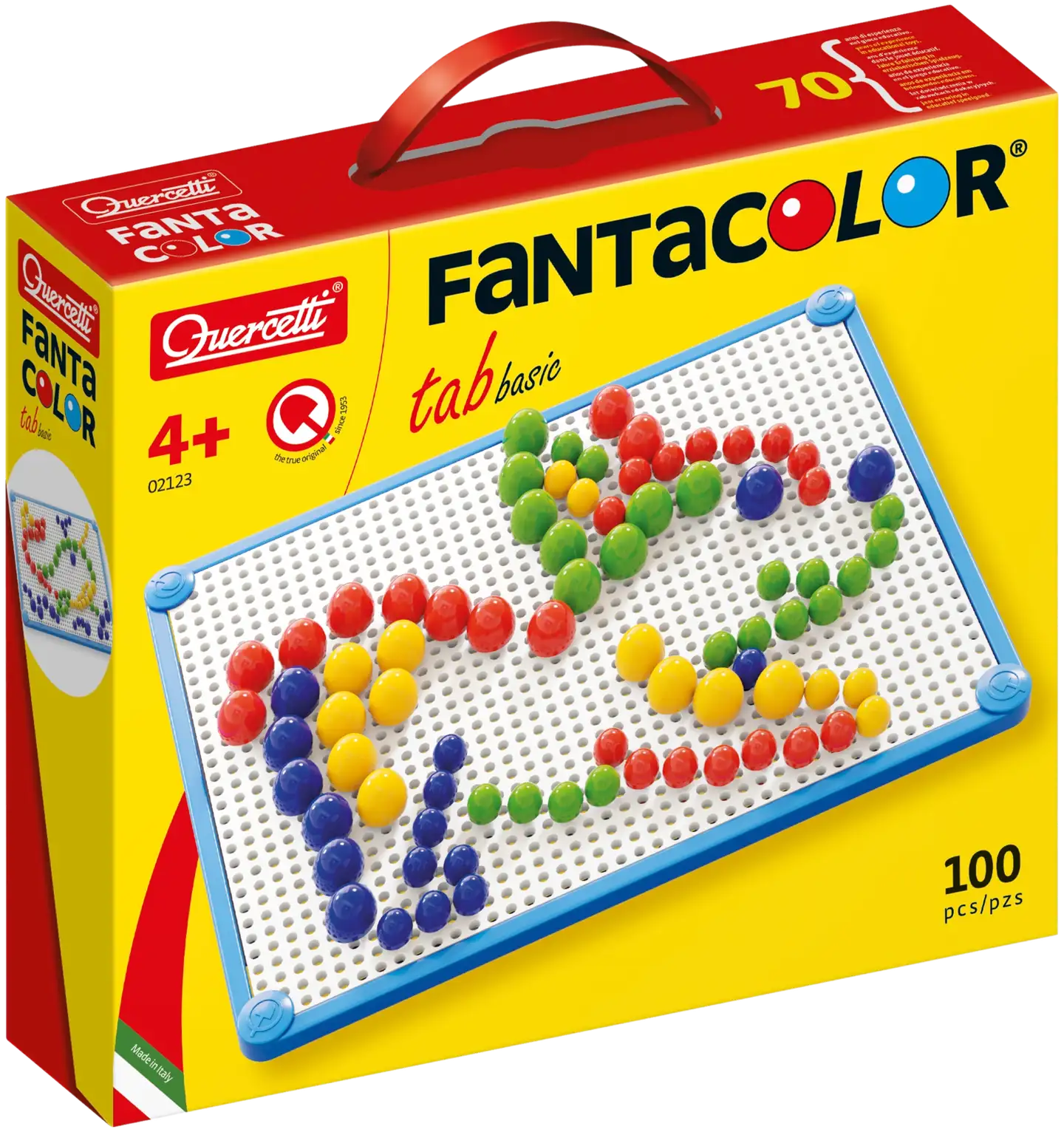 Quercetti Fanta Color Sommittelualusta ja 100 Nuppia