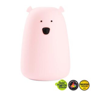 Rabbit and Friends Nalle Yövalo Vaaleanpunainen