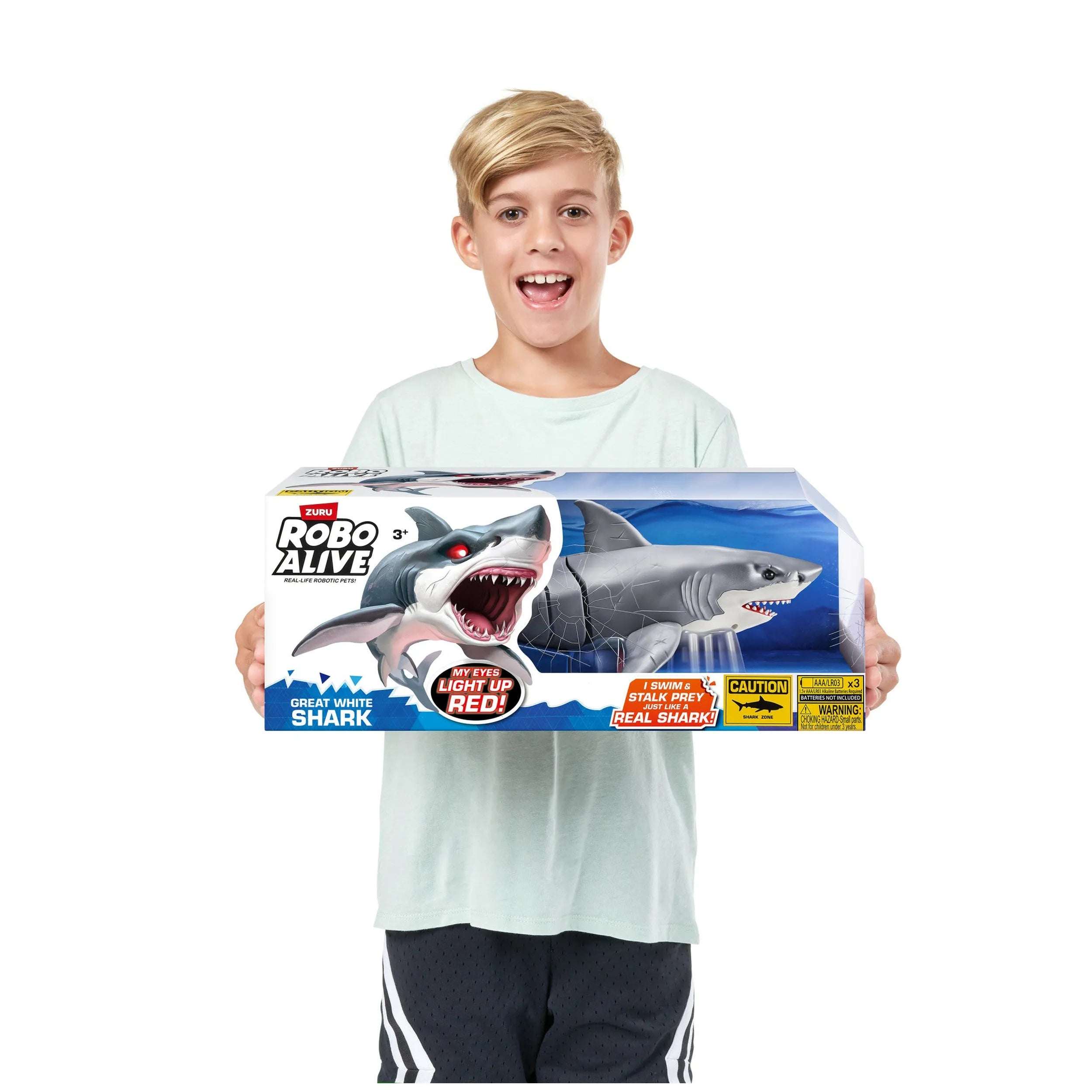 Robo Alive Shark Attack Great White Shark Interaktiivinen Hai