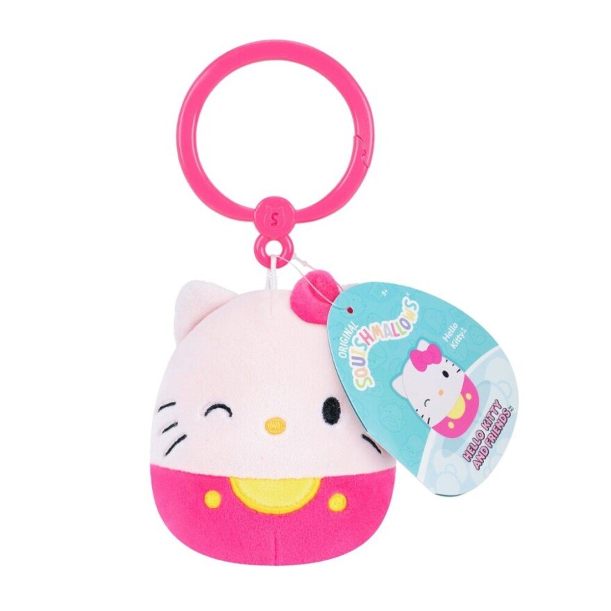 Squishmallows Clip on 9cm Hello Kitty