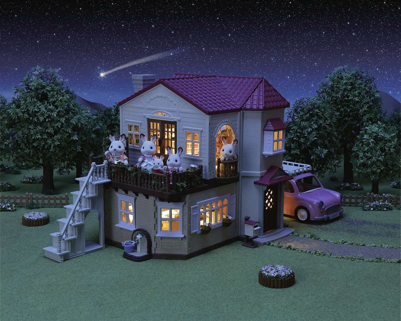 Sylvanian Families 5708 Kaupunkitalo Ullakolla