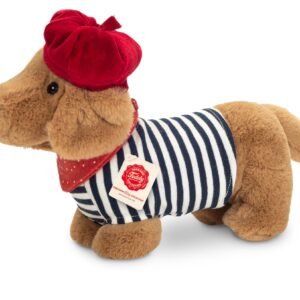 Teddy Hermann Mäyräkoira Pehmolelu Asusteilla 26 cm (Raidallinen)