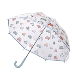 Tutete Läpinäkyvä Lasten Sateenvarjo Kaupunkiautot