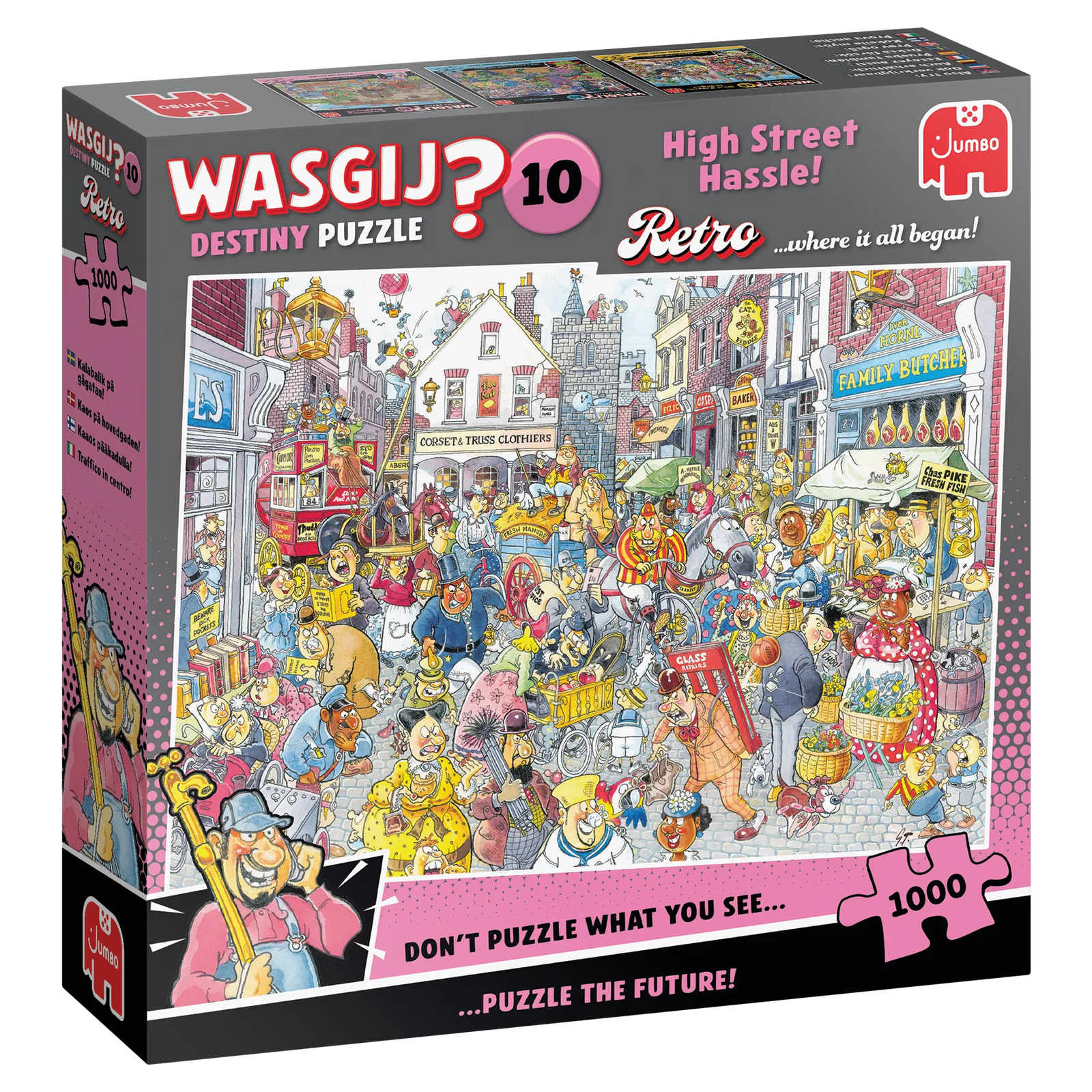 Wasgij Destiny Retro 10 High Street Hassle! 1000 Palan Palapeli