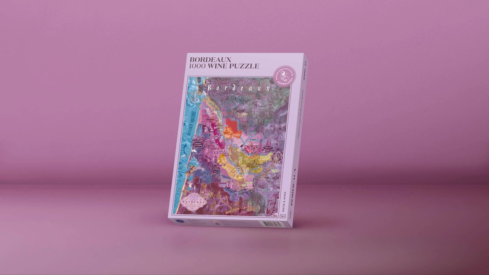 Water And Wines Bordeaux, Wine Puzzle, 1000 Palan Viini Palapeli