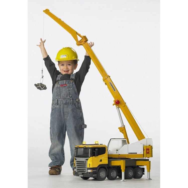 Bruder Scania Liebherr Nosturiauto Valoilla ja Äänillä 1:16