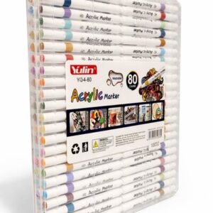 Akryylitussit 80 kpl– kirjoittamiseen kaikille pinnoille, vedenkestävät