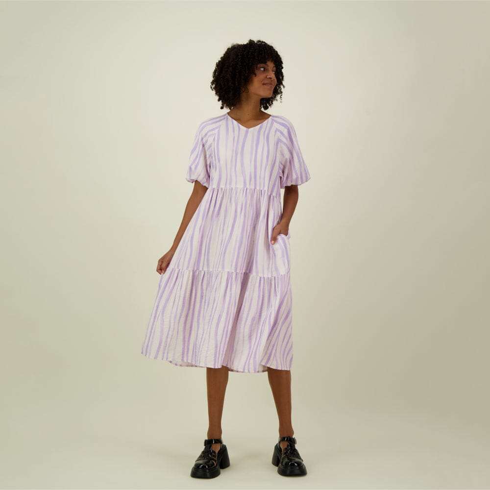 Alley Puff Sleeve Midi Dress -Mekko | Lily - XS