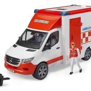 Ambulanssi kuljettajan kanssa MB Sprinter Bruder 1:16