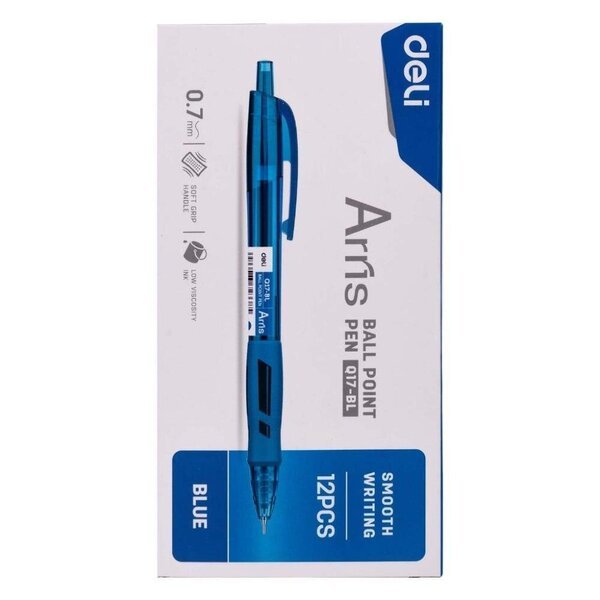 Arris sininen 0.7mm biros (12 kpl) - DELI