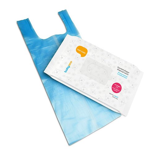 BabyOno 1052,Tuoksupussit käytetyille vaipoille 100 kpl